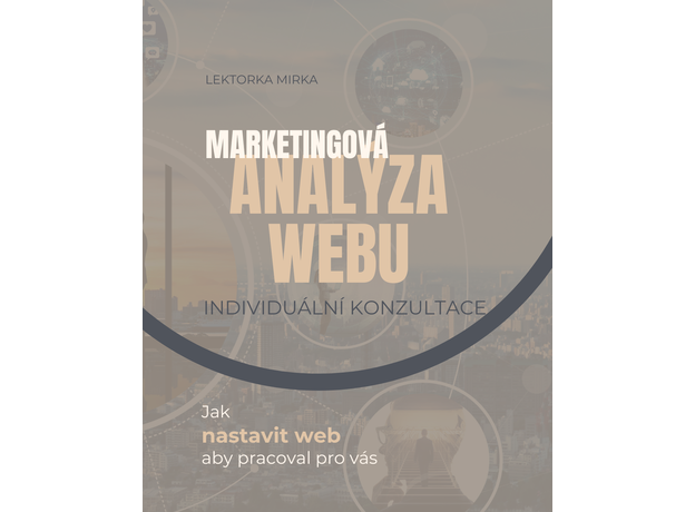 Marketingová analýza webu, UX, UI, strategie značky, brand